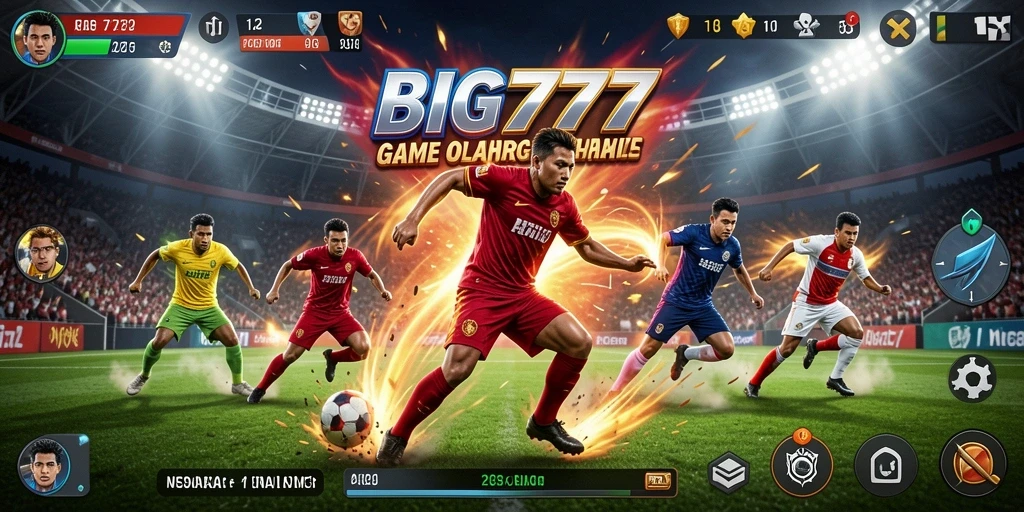 Screenshot utama gameplay olahraga dalam BIG777 yang seru dan mendebarkan.