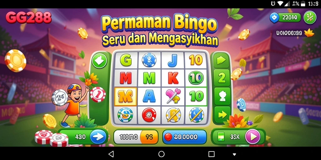 Tampilan screenshot GG288 menunjukkan pemain menikmati permainan Bingo yang seru.