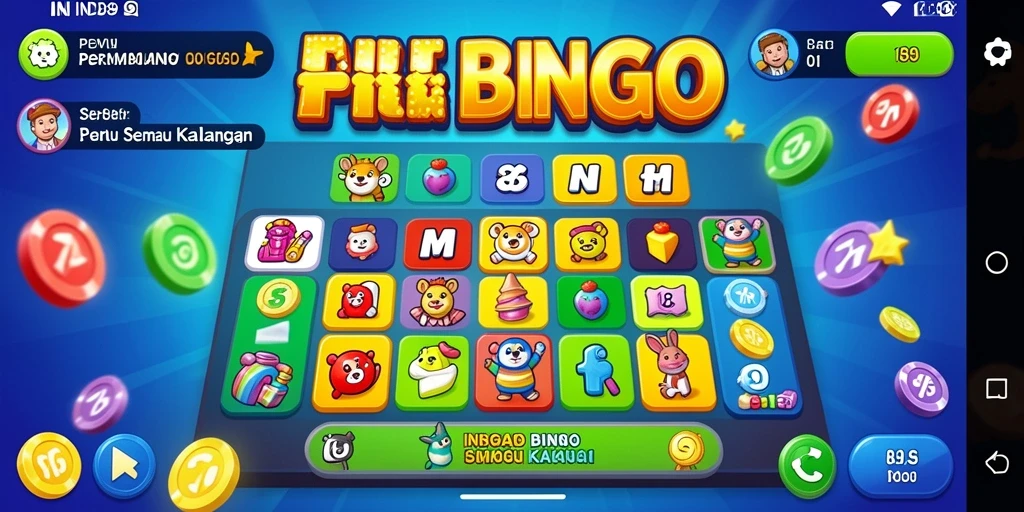 Tampilan gameplay yang menampilkan suasana seru permainan Bingo.