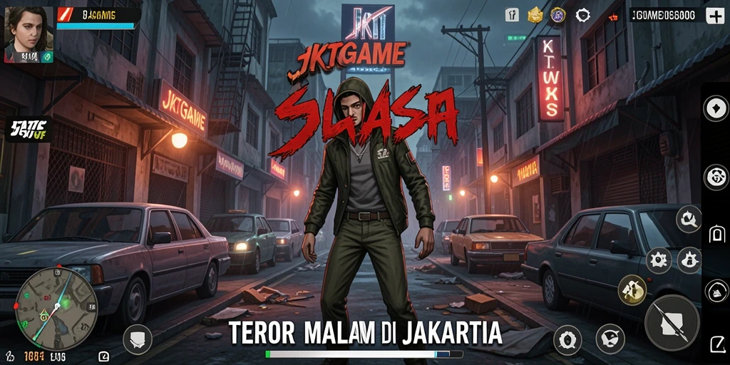 Tangkapan layar JKTGAME menunjukkan momen menegangkan saat menghadapi makhluk horor.