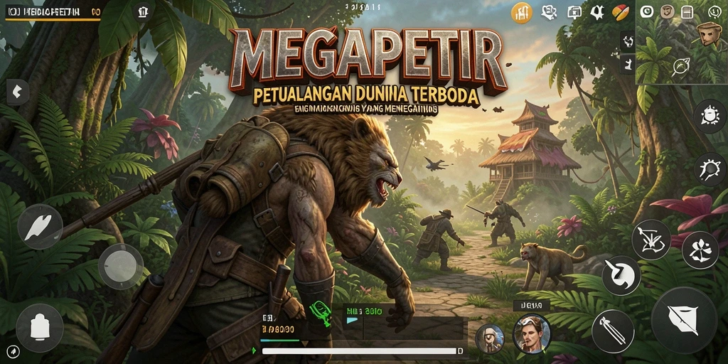 Tampilan gameplay <strong>MEGAPETIR</strong> yang menakjubkan dalam petualangan Open World.