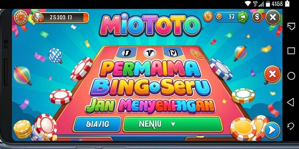 Screenshot gameplay MIOTOTO yang menampilkan keseruan permainan Bingo.