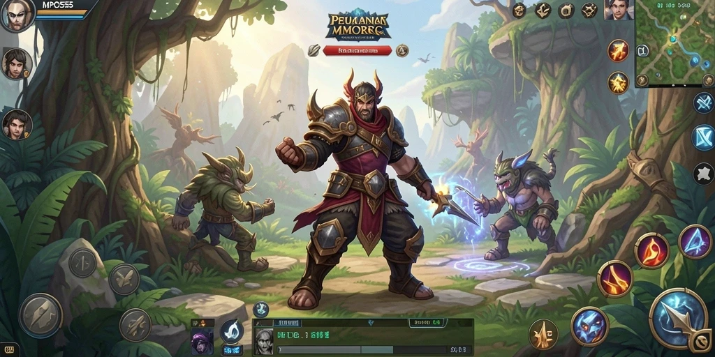 Screenshot gameplay MPO555 menampilkan petualangan seru di dunia MMORPG.