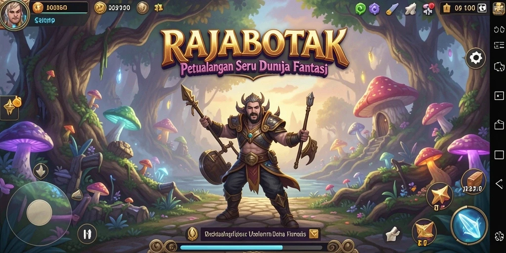 Tampilan gameplay RAJABOTAK menampilkan aksi mendebarkan di dunia RPG.