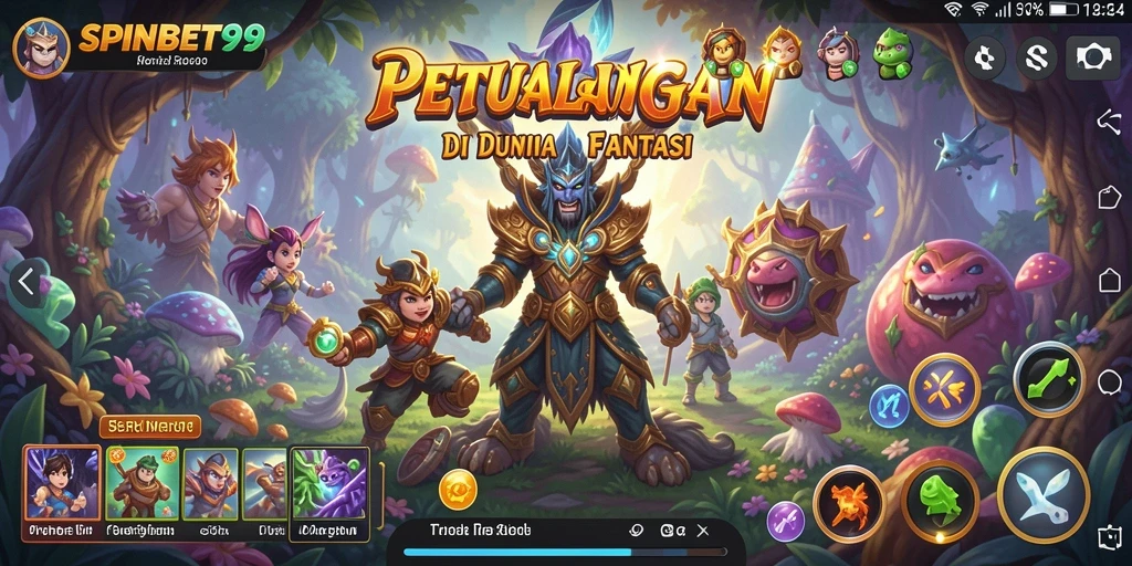 Tampilan gameplay petualangan yang seru dan mendebarkan.