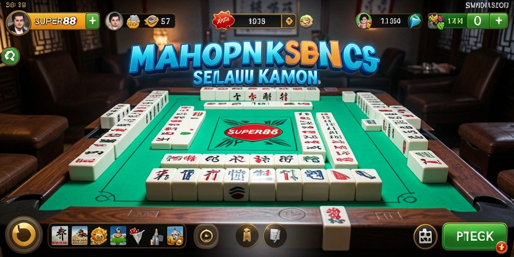 Tangkapan layar utama SUPER88 menampilkan aksi seru permainan Mahjong.