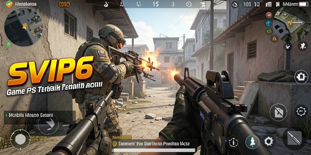 Pengalaman intens gameplay FPS SVIP6 dengan aksi seru.