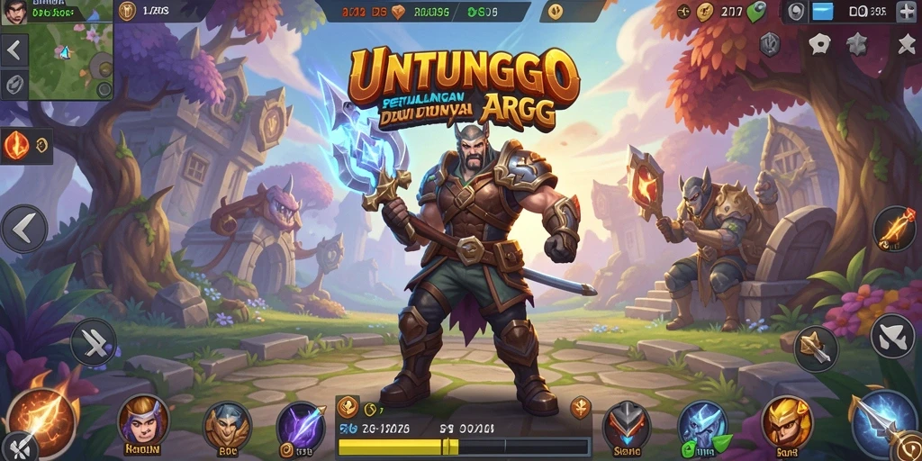 Tampilan gameplay yang mendebarkan dalam UNTUNGGO.